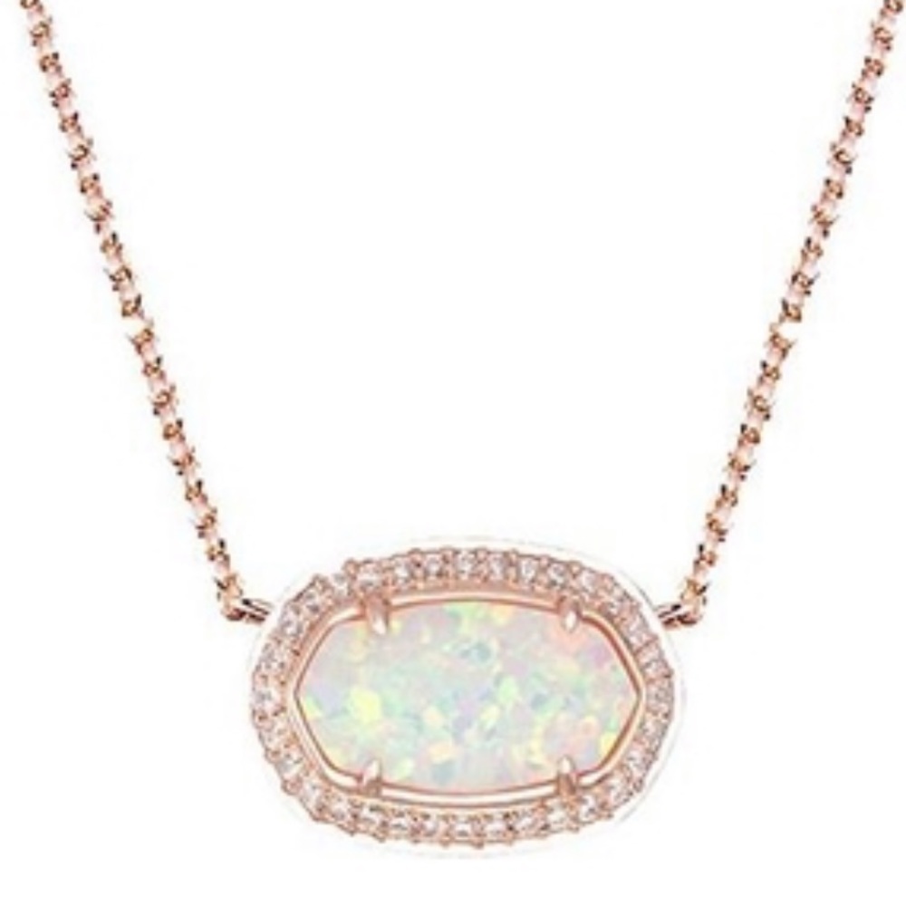 Kendra Scott Eloise White kyocera opal pendant - Picture 1 of 1
